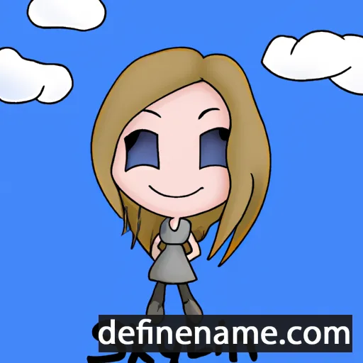 cartoon of the name Skylinn