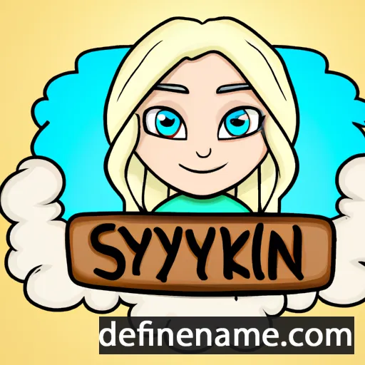 cartoon of the name Skylynn