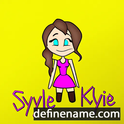 cartoon of the name Skylynne