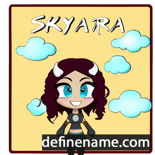 Skyra cartoon