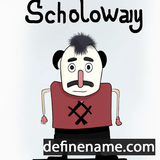 cartoon of the name Sławociech