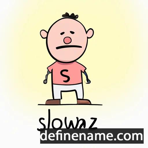 cartoon of the name Sławomierz