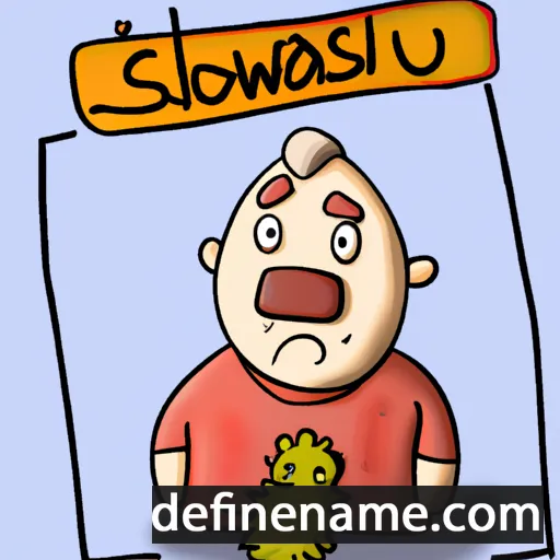 cartoon of the name Sławuś