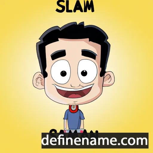 cartoon of the name Slaiman