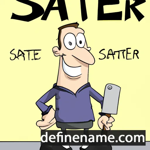 cartoon of the name Slater