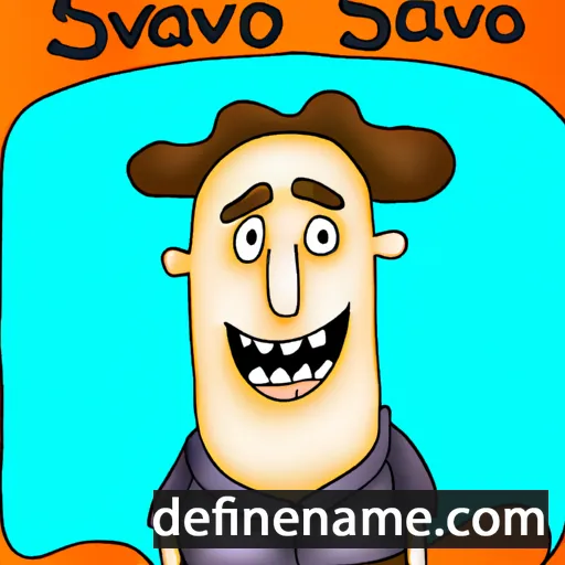 cartoon of the name Slavo