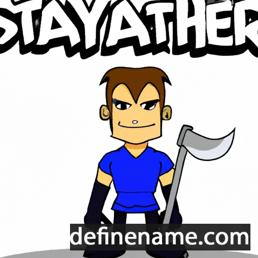 cartoon of the name Slayter