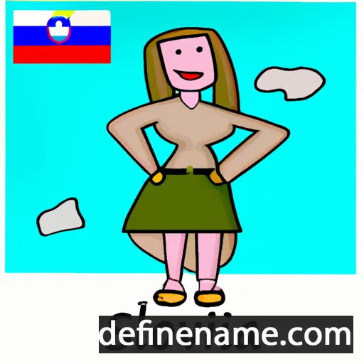 cartoon of the name Slovena