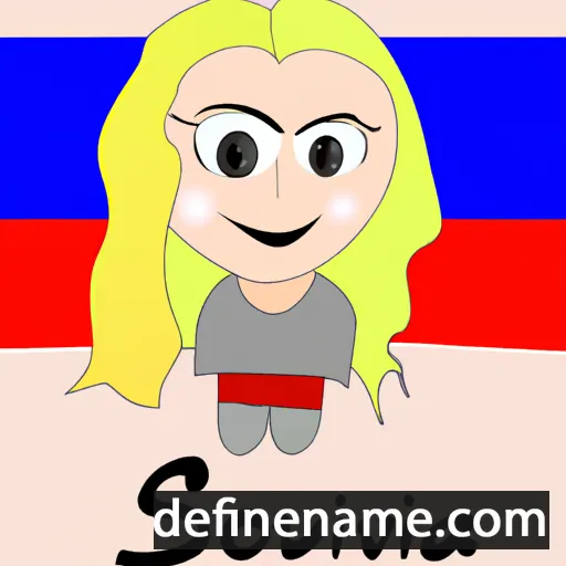 cartoon of the name Slovenka