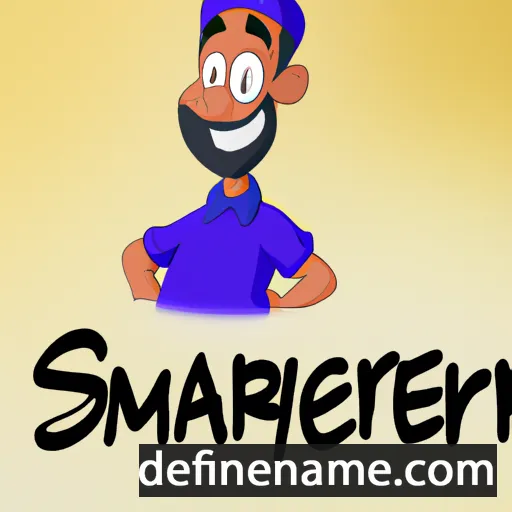 cartoon of the name Smarajeet