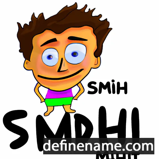 cartoon of the name Smidh