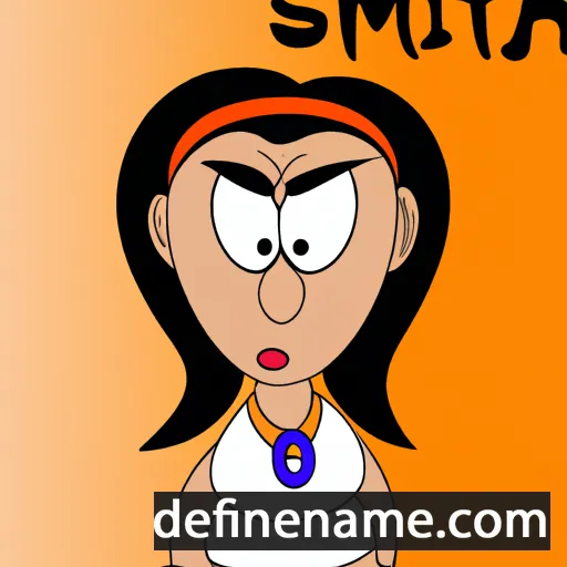 cartoon of the name Smrita