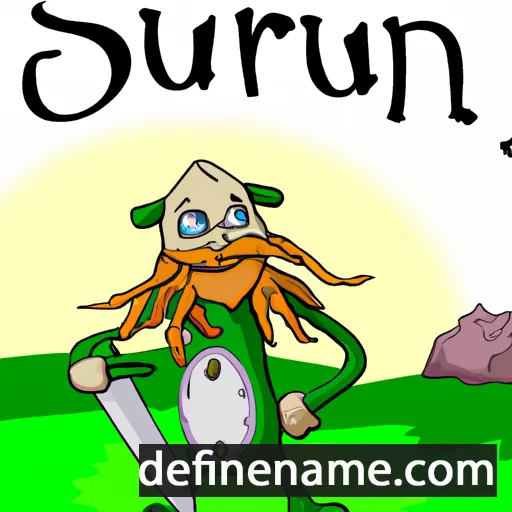 Snærún cartoon