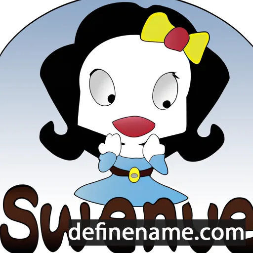 cartoon of the name Sneeuwwitje