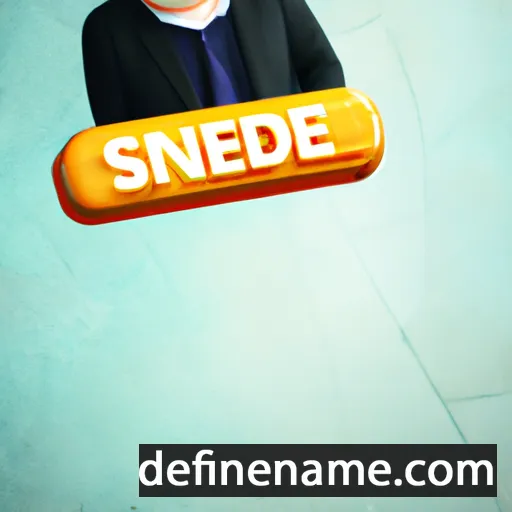 cartoon of the name Sniedze