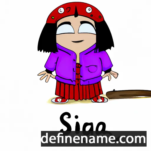 cartoon of the name Snigda