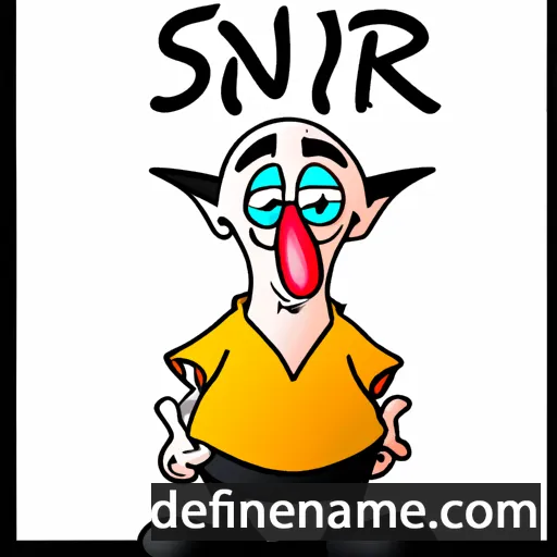 cartoon of the name Snir