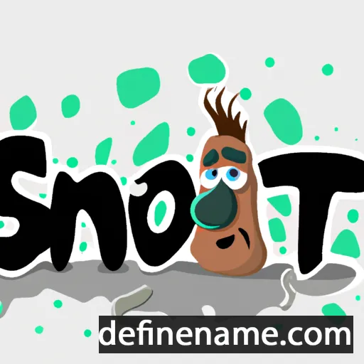 cartoon of the name Snót