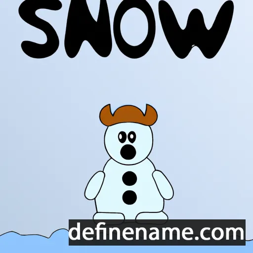 Snö cartoon