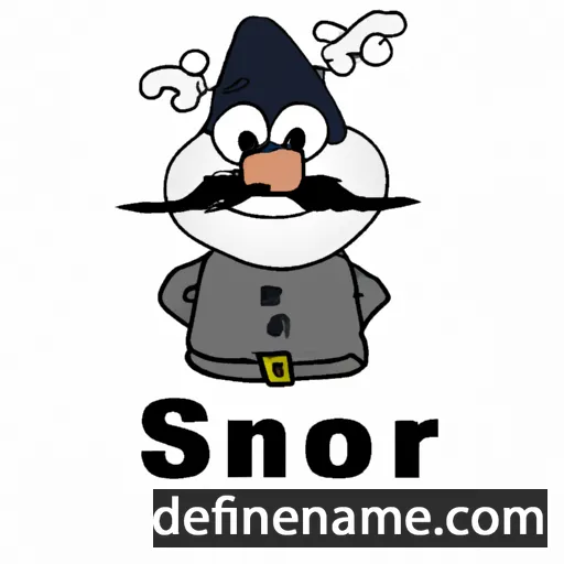 cartoon of the name Snør