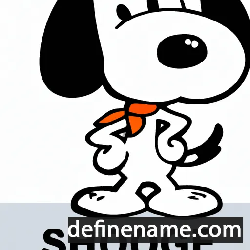 cartoon of the name Snoopy