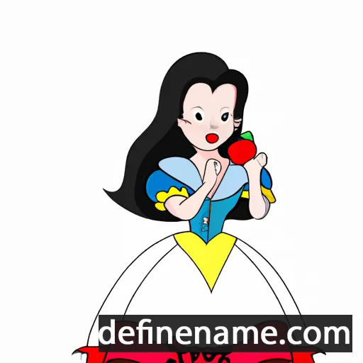 cartoon of the name Snow White