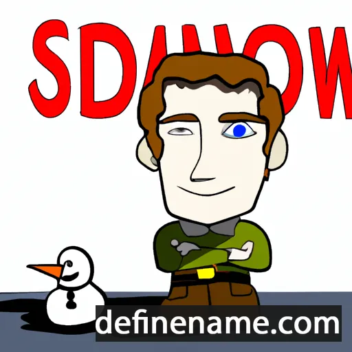 cartoon of the name Snowden