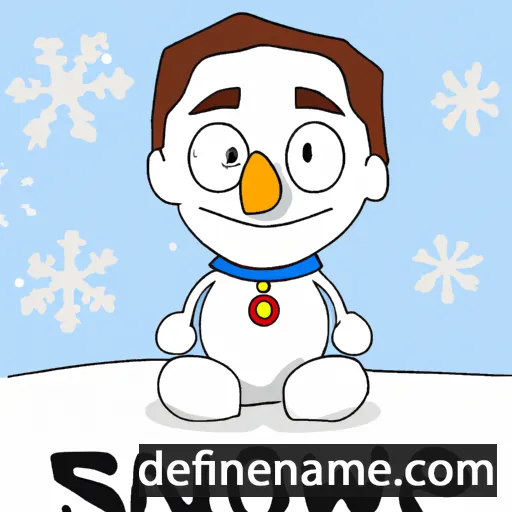 cartoon of the name Snowe