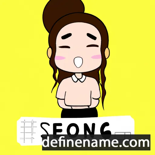 cartoon of the name So-aeng