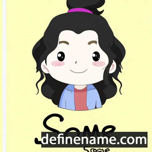 cartoon of the name So-mae