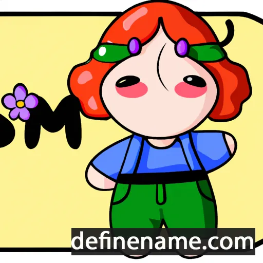 cartoon of the name So-mi