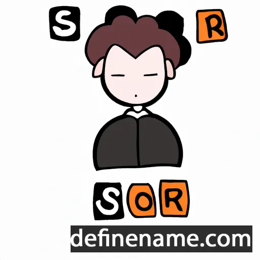 cartoon of the name So-ri