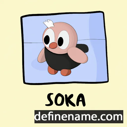 cartoon of the name Sójka