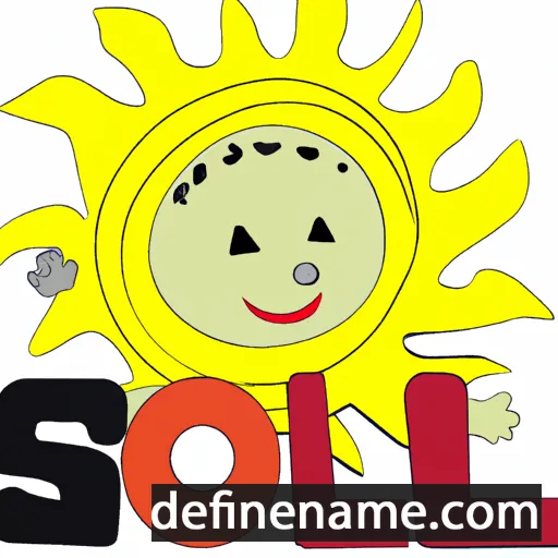 cartoon of the name Sól