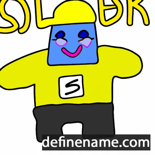 cartoon of the name Sólbjørt