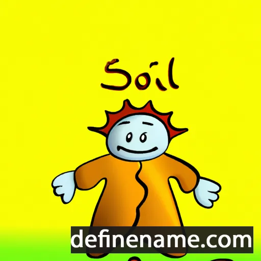 cartoon of the name Sólín