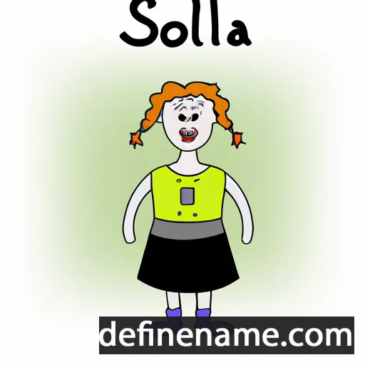 cartoon of the name Sóllilja