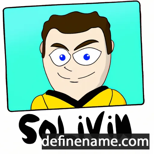 cartoon of the name Sólvin