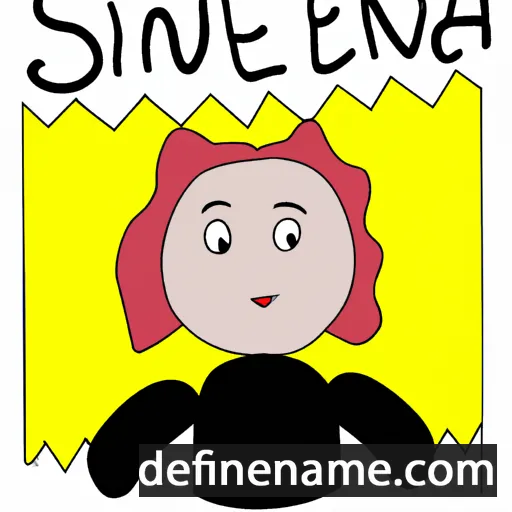 cartoon of the name Sönneva