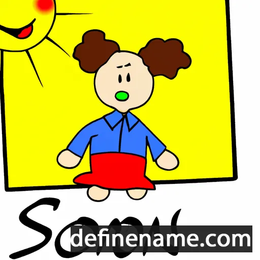 cartoon of the name Sönni