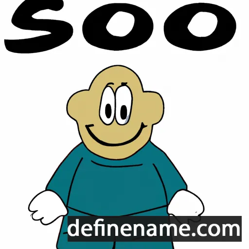 cartoon of the name Sømjo