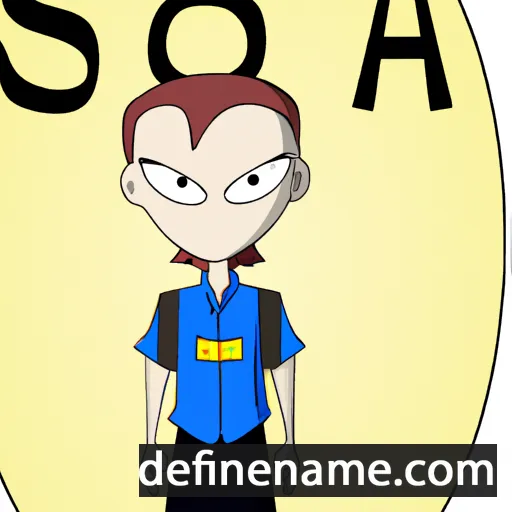 cartoon of the name Soara