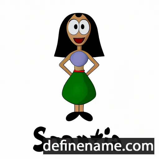 cartoon of the name Soatiana