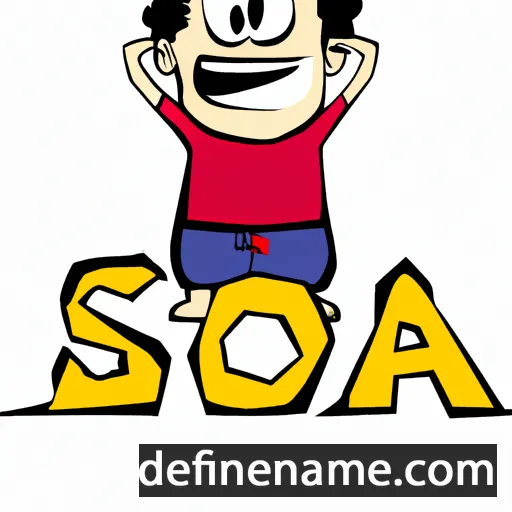 cartoon of the name Soaz