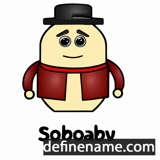 cartoon of the name Soběslav