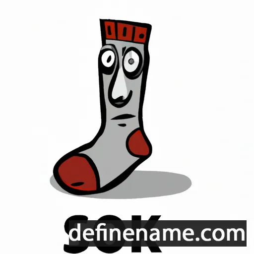 cartoon of the name Socks