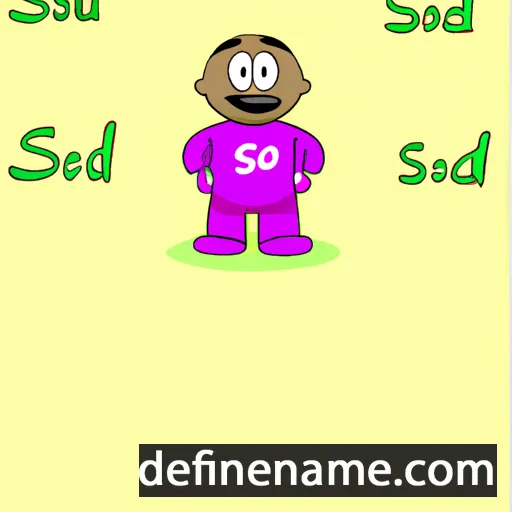 cartoon of the name Sodi