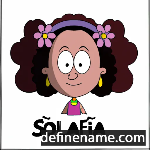 cartoon of the name Sofelia