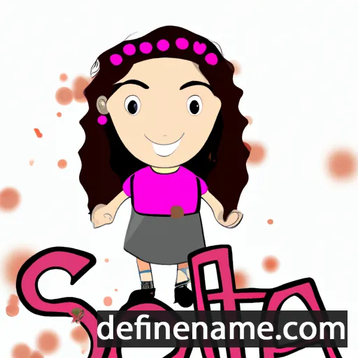 cartoon of the name Sofia