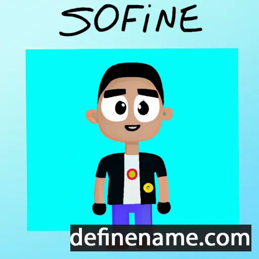 cartoon of the name Sofiane